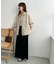 【ユニセックス】開襟ドロストオーバーシャツ