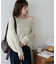 フェザーヤーン2WAYワンショルプルオーバー