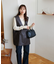 フェイクレザーVネックベスト