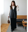 フェイクレザーVネックベスト