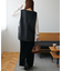 フェイクレザーVネックベスト