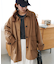 フェイクスエードカーコート