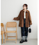 フェイクスエードカーコート