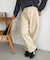 【ユニセックス】ヘヴィツイルバレルレッグパンツ