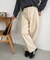 【ユニセックス】ヘヴィツイルバレルレッグパンツ
