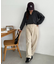 【ユニセックス】ヘヴィツイルバレルレッグパンツ