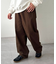 【ユニセックス】ヘヴィツイルバレルレッグパンツ