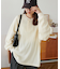 【ユニセックス】ワッフルヘンリーネックロンT