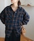 【ユニセックス】モールチェックオーバーシャツ