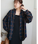 【ユニセックス】モールチェックオーバーシャツ