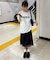タック使い2WAYアシメショルダーバッグ
