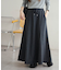【低身長サイズあり】キレイメスウェットライクフレアスカート
