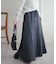 【低身長サイズあり】キレイメスウェットライクフレアスカート