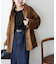 生地シャーリングロングスリーブ
