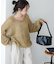 モヘアタッチギャザープルオーバー