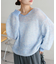 モヘアタッチギャザープルオーバー