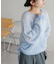 モヘアタッチギャザープルオーバー