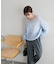 モヘアタッチギャザープルオーバー