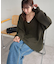 【ユニセックス】ブークレVネックニット
