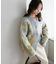 花柄シャギーカーディガン