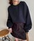 ダンボール刺繍ロゴプルオーバー