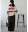 シャギーボーダー衿付きプルオーバー