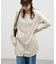 【umm.】スカシ編みニットミニワンピース