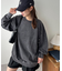 【ユニセックス】ケミカル加工オーバーロンT