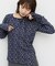 【umm.】チョーカー付ワッフル花柄スクエアネック