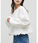 【umm.】ドット前リボンバルーンブラウス
