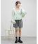 【umm.】ドット前リボンバルーンブラウス