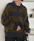 【ユニセックス】シャギーワイドボーダーニットポロ