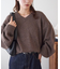 【ユニセックス】メリノウールVネックニット