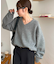【ユニセックス】メリノウールVネックニット