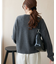 【AW先行予約】ウールカシミアクルーネックカーディガン