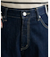 センタープレスストレートデニムパンツ