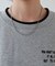 【ユニセックス】ラインリブワンポイント刺繍スウェット