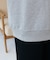 【ユニセックス】ラインリブワンポイント刺繍スウェット