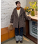 メランジシャギースタンドミドルコート