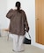 【ベーシック&トレンドの両立】メランジシャギースタンドミドルコート