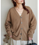 【ユニセックス】フォックスブレンドVネッククロップドカーディガン