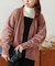 【ユニセックス】フォックスブレンドVネッククロップドカーディガン