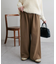 ウールライクワイドパンツ
