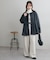 【レディに仕上がる】中空糸ペプラムノーカラージャケット