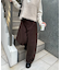 【ユニセックス】ウールライクバレルレッグパンツ