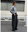 【ユニセックス】ウールライクバレルレッグパンツ