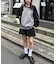 【ユニセックス】スムースラグラン配色ニット