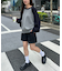 【ユニセックス】スムースラグラン配色ニット