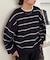 【ユニセックス】ボーダースムースニット