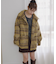 【umm.】チェックシャギーコート